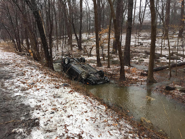 Storm Riley FLipped Car