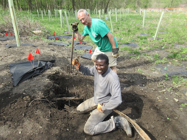 Mayor Dan Hochvert and Luckner Metellus Scarsdale Parks  Rec1